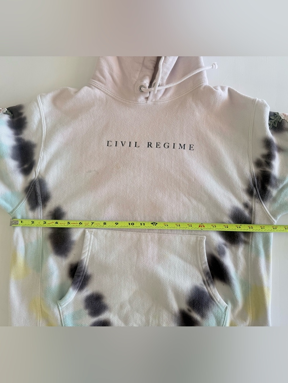 Civil Regime x Champion Rose Floral Tie Dye Pastel Hoodie Darc Sport Medium - Picture 10 of 11